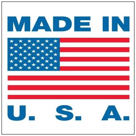 Bsc Preferred 1 x 1'' - ''Made in U.S.A.'' Labels BUY00019218